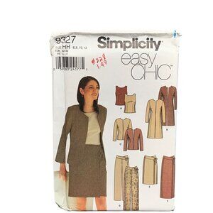 Simplicity 9327 Womens Sewing Pattern Shirt Coat Skirt Pant Size 6-12 uncut